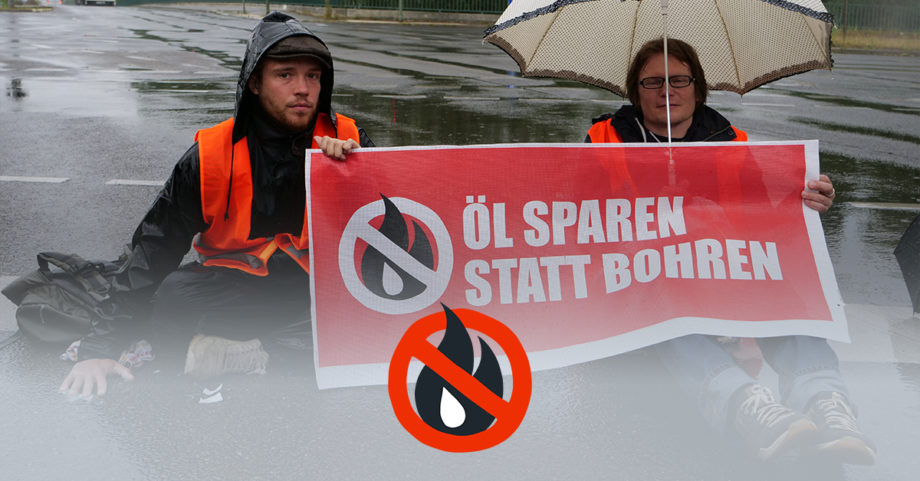 A100 lahmgelegt - âSparen statt Bohren!â fordern 60 BĂŒrger:innen