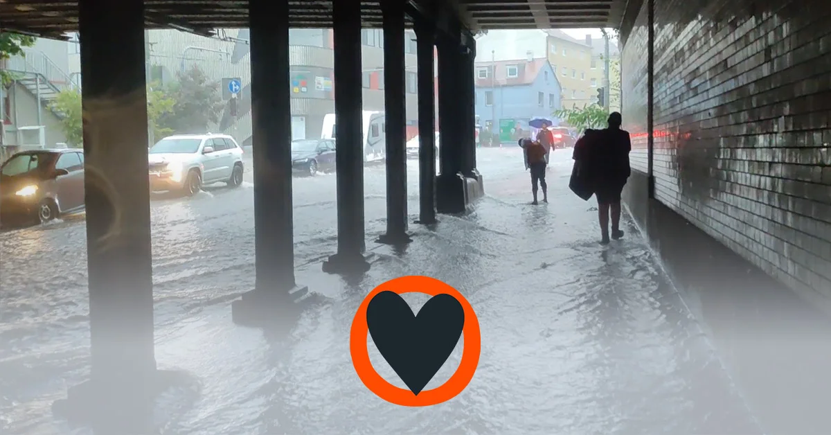 Extreme weather in Nuremberg: Climate crisis interrupts protest: "We don't have to block, the climate crisis will take over for us"